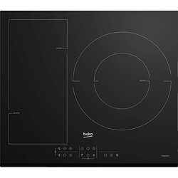 Table de cuissson à induction 60cm 3 feux 7200w noir - hii63201fmtb - BEKO