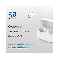 Universal Ecouteurs TWS1 TWS Bluetooth 5.0 aptX contrôle tactile IPX5 casque sans fil ergonomique noir