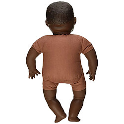 Miniland Miniland31063 40 cm Unisexe Chauve Africain Baby Doll sans sous-vêtements