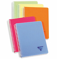 Clairefontaine Cahiers à reliure spiralée 90 Feuilles quadrillées 5pcs