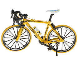 Échelle 1:10 en alliage moulé sous pression modèle de vélo artisanat vélo jouet jaune2