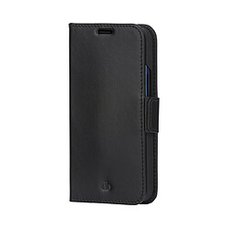 DBRAMANTE1928 Étui Folio pour iPhone 13 Pro en Cuir Copenhagen avec Porte-Cartes Noir