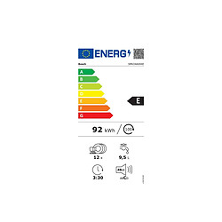 Lave-vaisselle 60cm 12 couverts 48db tout intégrable - SMV24AX04E - BOSCH