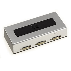 Kalea-Informatique SWITCH DVI 2 PORTS - Aiguillage de 2 sources vers un moniteur ou une source vers deux moniteurs - Résolution supportée 2048x1152