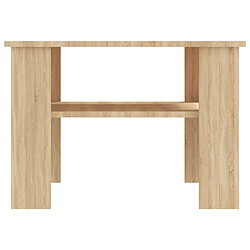 Avis vidaXL Table basse Chêne sonoma 60x60x42 cm Bois d’ingénierie