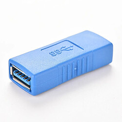 Wewoo Câble USB USB 3.0 Type A Femelle vers A Connecteur AF Adaptateur Convertisseur Extender pour Ordinateur Portable Bleu