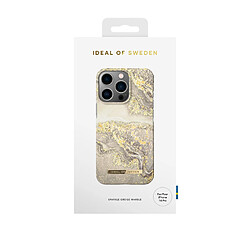 Avis iDeal of Sweden Coque arrière pour iPhone 14 pro - marbre greige étincelant