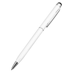 Avizar Stylet Écran Tactile Universel Embout Silicone Stylo A Bille Clip Intégré Blanc