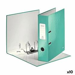 classeur à levier Leitz 180º Wow Turquoise A4 10 Unités