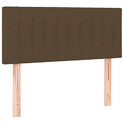 Acheter Maison Chic Tête de lit scandinave à LED,meuble de chambre Marron Foncé 80x5x78/88 cm Tissu -MN80105