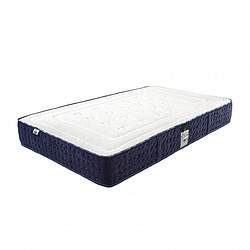 LUXURY LITERIE Matelas Nuage (24cm) inclus couette et oreiller,mousse haute densité, mi-ferme, face été/hiver, 90x190cm