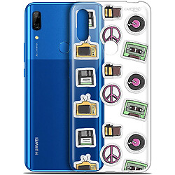 Caseink Coque arrière Huawei P Smart Z (6.6 ) Gel HD [ Nouvelle Collection - Souple - Antichoc - Imprimé en France] Vintage Stickers