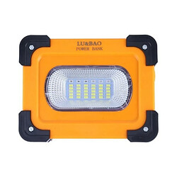 Tradex LED RECHARGEABLE AVEC PANNEAU SOLAIRE PORTABLE 30W 1500LMN