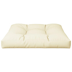 Avis vidaXL Coussin de palette crème 70x70x12 cm tissu