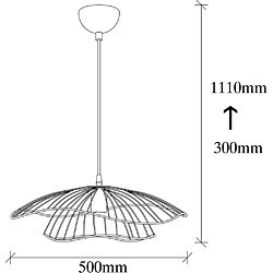 Avis Hanah Home Suspension en métal Tel noir.