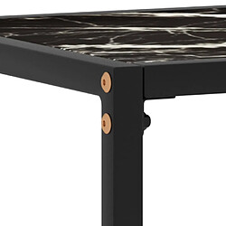 Maison Chic Table console | Meuble d'entrée | Table d'appoint Noir 80x35x75 cm Verre trempé -GKD44175 pas cher