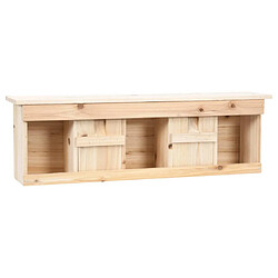 vidaXL Maison pour moineau avec 5 chambres 68x15x21 cm Bois de sapin