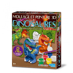 Graines Créatives Kit Moulage Dinosaure 3D Coffret créatif - Moulage dinosaure - Inclut moule, plâtre et peinture - Créations en 3D