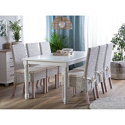 Beliani Table blanche 180 x 90 cm CARY