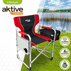 Avis Chaise de camping pliante Aktive Rouge Gris 61 x 92 x 52 cm (2 Unités)