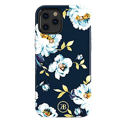 Ozzzo coque kingxbar blossom ornee de cristaux swarovski originaux pour iphone 12 mini multicolore (gardenia)