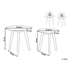 Avis Beliani Table d'appoint Table ronde Table basse Verre Transparent MISSOURI