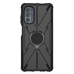 Coque en TPU anti-chute avec béquille pour votre Motorola Moto G62 5G - noir