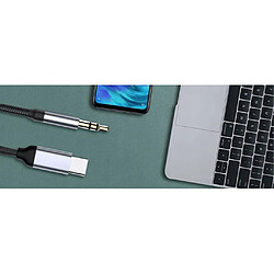 GUPBOO Câble adaptateur audio USB-C Mini Jack 3.5 AUX TYPE-C,JL1005 pas cher