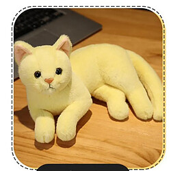 Avis Universal Homemiyn Cat Doll mignon en peluche de fille en peluche fille ragdoll drague cadeau d'anniversaire (30x15x20cm) (jaune)