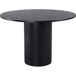 Venture Home Table ronde en MDF Bianca 110 cm noir.