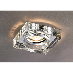 Inspired Bulle encastrée Downlight Square Rim Only Clear, nécessite 100035310 pour compléter l'article