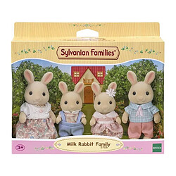 Poupée - SYLVANIAN FAMILIES - La famille Lapin Creme - Articulée et habillée avec soin