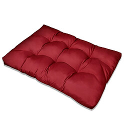 Decoshop26 Coussin de chaise pour intérieur ou extérieur bordeaux 120x80x10 cm DEC021368