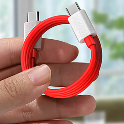 Câble USB-C 6.5A OnePlus Original, Warp Charge 1m - Rouge pas cher