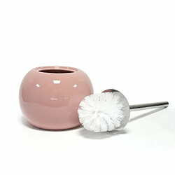 Paris Prix Brosse WC Design Bullea 37cm Rose Poudré