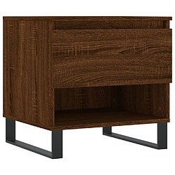 vidaXL Table basse chêne marron 50x46x50 cm bois d'ingénierie