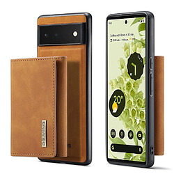 Etui en PU DG.MING absorption magnétique avec béquille, marron pour votre Google Pixel 6