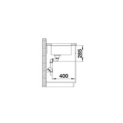 Blanco Evier sous plan Solis 340-U Cuve encastrable sous plan , inox pas cher