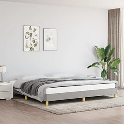 Maison Chic Lit adulte - Lit simple Cadre de lit,Structure du lit Contemporain Gris clair 200x200 cm Tissu -MN40589