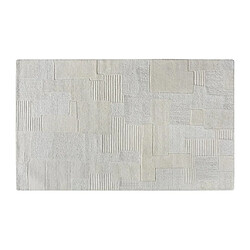 Vente-Unique Tapis en relief 100% laine fait à la main - 160 x 230 cm - 1800g/m2 - Ivoire - AURORA