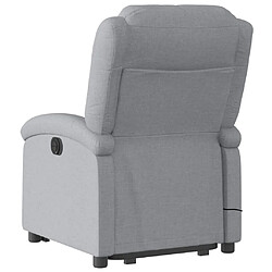 Acheter Maison Chic Fauteuil Relax pour salon, Fauteuil inclinable de massage électrique Gris clair Tissu -GKD32524