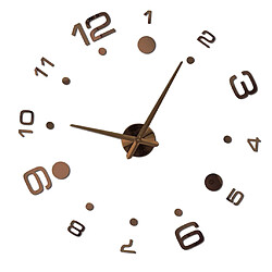 Acheter moderne diy grande horloge murale grande montre 3d miroir quartz analogique horloge café