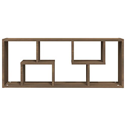 Avis vidaXL Étagère murale Chêne marron 36x16x90 cm Bois d'ingénierie