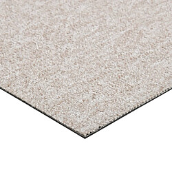 vidaXL Dalles de tapis de sol 20 pcs 5 m² 50x50 cm Beige clair pas cher