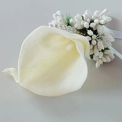 Acheter Fleur de poignet Corsage artificielles Perles