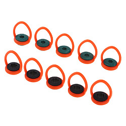 5 pièces en plastique billard billard table de billard baguette cuebotte cintres astuce orange 10mm