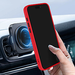 Acheter Avizar Coque pour iPhone 15 Pro Max Bague Métallique Support Vidéo Ringrip Rouge