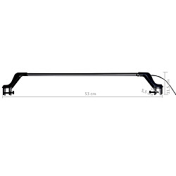 vidaXL Lampe à LED d'aquarium avec pinces 55-70 cm Bleu et blanc pas cher