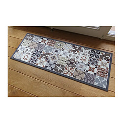 Calicosy Tapis design carreaux de ciments mosaïque 45 x 120 cm