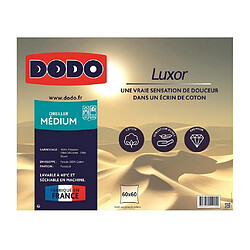 DODO Oreiller LUXOR 60x60 cm - 100% Coton - Effet Duvet